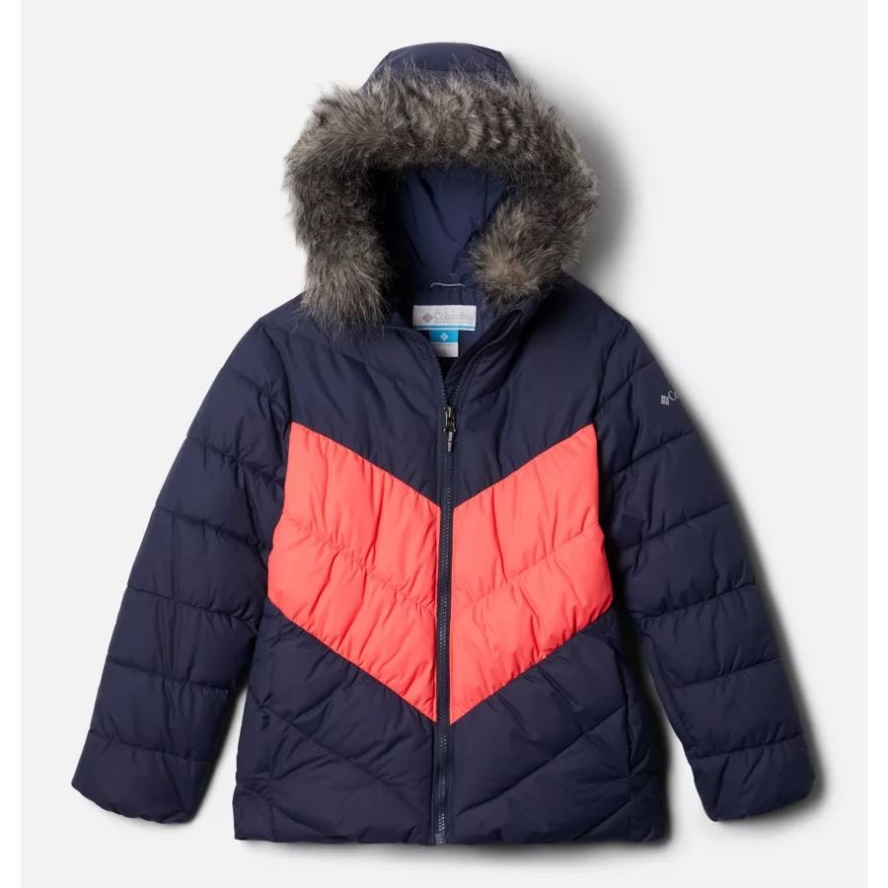 Girls' Arctic Blast Ski Jacket Columbia Sale Nocturnal/Neon Sunrise