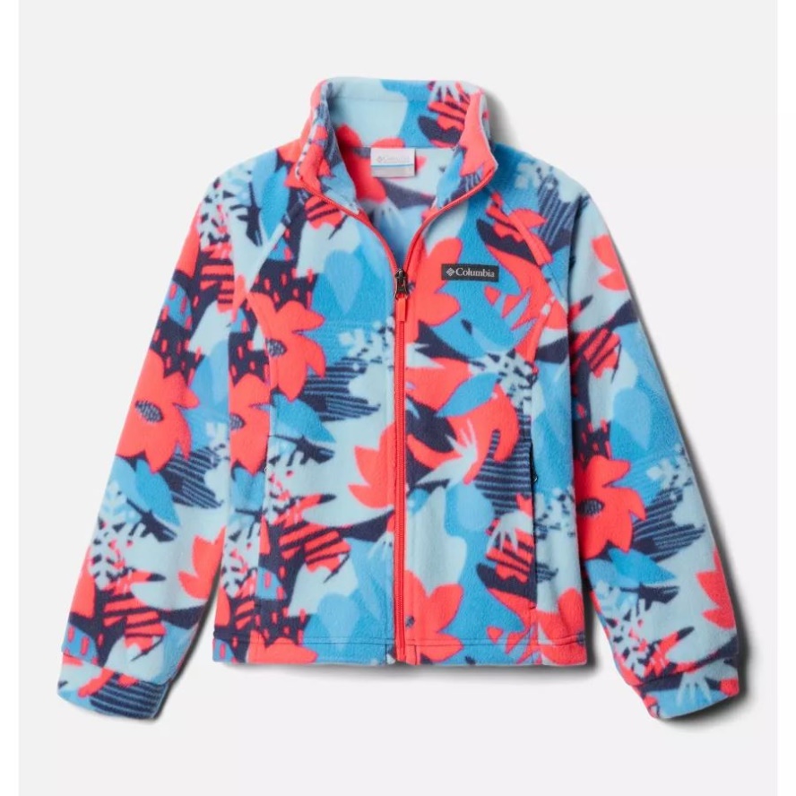 Girls' Benton Springs II Printed Fleece Jacket Nocturnal Scraptanical Columbia Sale