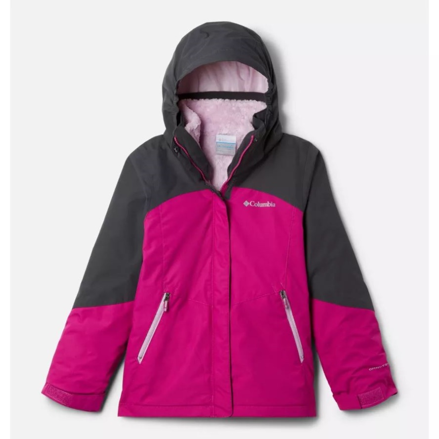 Girls' Bugaboo II Fleece Interchange Jacket Wild Fuchsia/Shark Columbia Sale