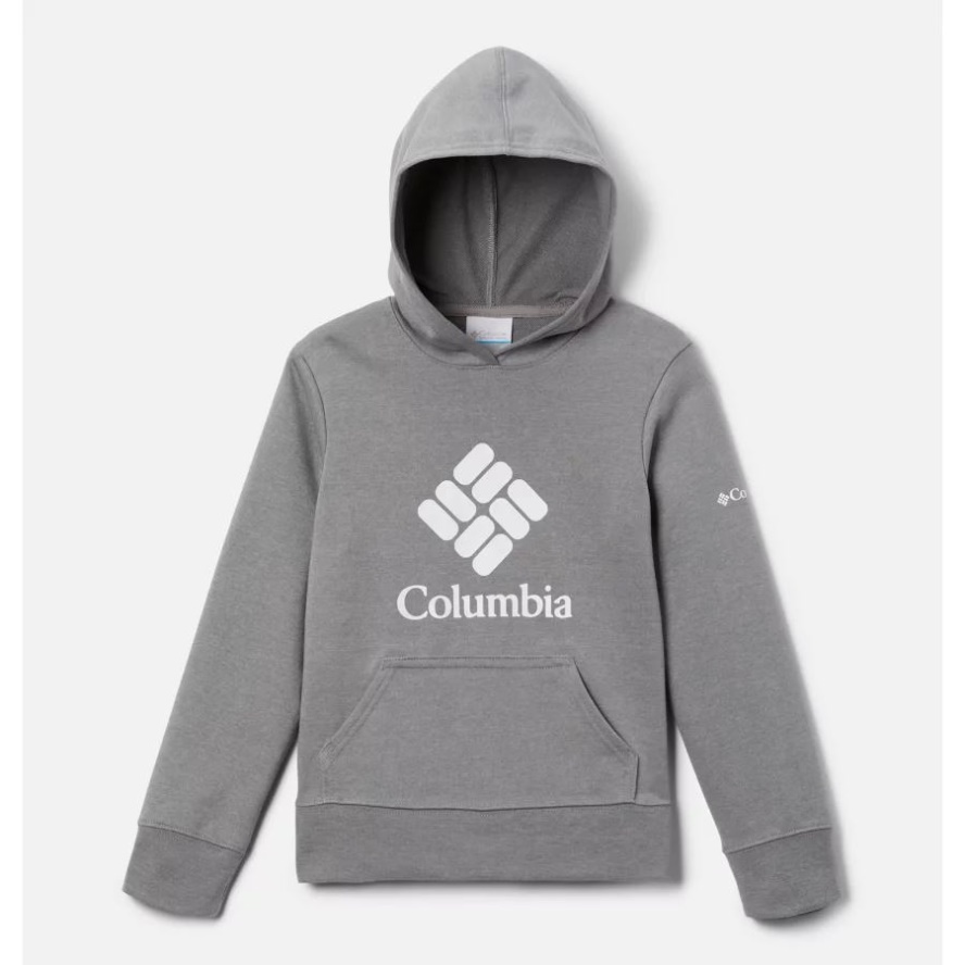 Girls' Columbia Sale Trek French Terry Hoodie Light Grey Heather Columbia Sale