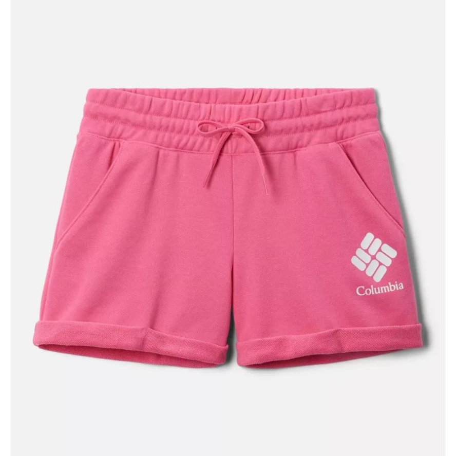 Girls' Columbia Sale Trek French Terry Shorts Wild Geranium Columbia Sale
