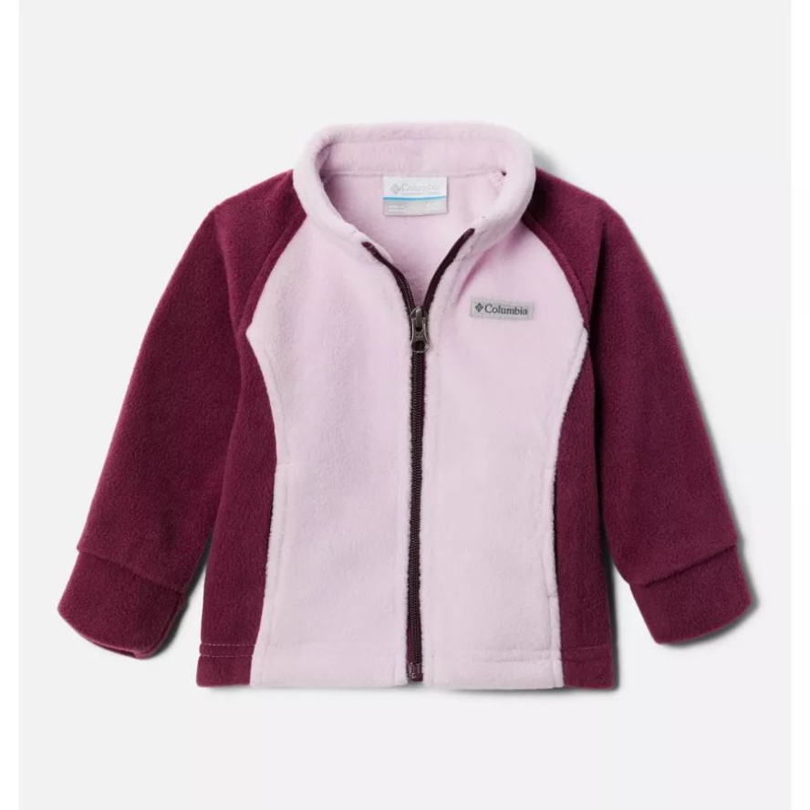Girls' Infant Benton Springs Fleece Jacket Columbia Sale Marionberry/Aura