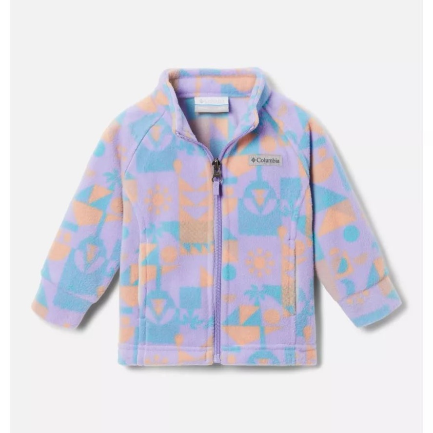 Girls' Infant Benton Springs II Printed Fleece Jacket Frosted Purple Quest Columbia Sale