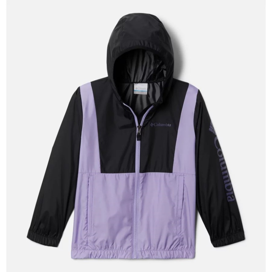 Girls' Lily Basin Jacket Columbia Sale Black/Frosted Purple