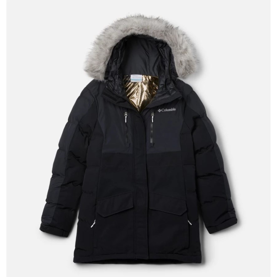 Girls' Marquam Peak Fusion II Parka Black Columbia Sale