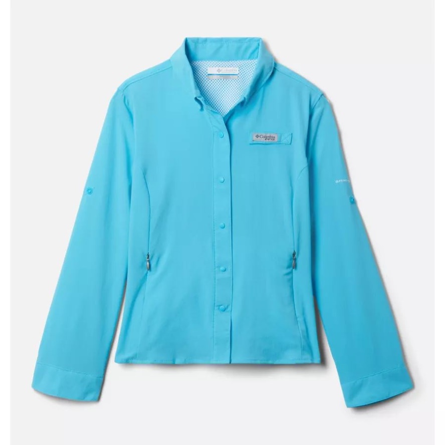 Girls' PFG Tamiami Long Sleeve Shirt Atoll Columbia Sale