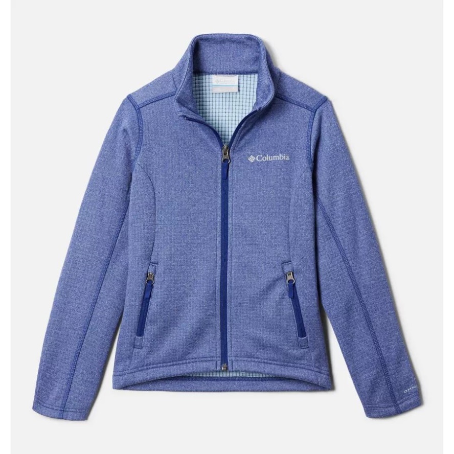Girls' Park View Full Zip Fleece Jacket Dark Sapphire Heather Columbia Sale