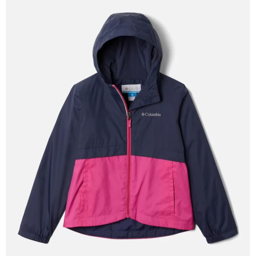Girls' Rain-Zilla Jacket Columbia Sale Nocturnal/Pink Ice