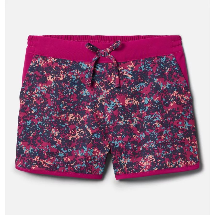 Girls' Sandy Shores Boardshorts Columbia Sale Wild Fuchsia Dotty Disguise