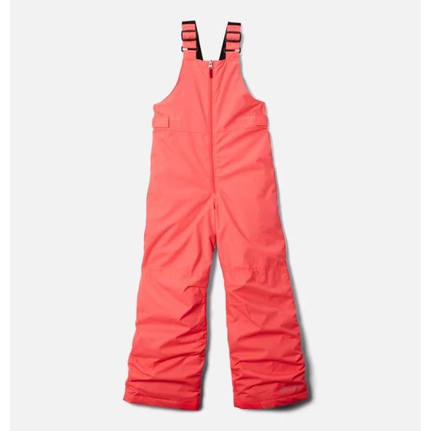 Girls' Snowslope II Bib Columbia Sale Neon Sunrise