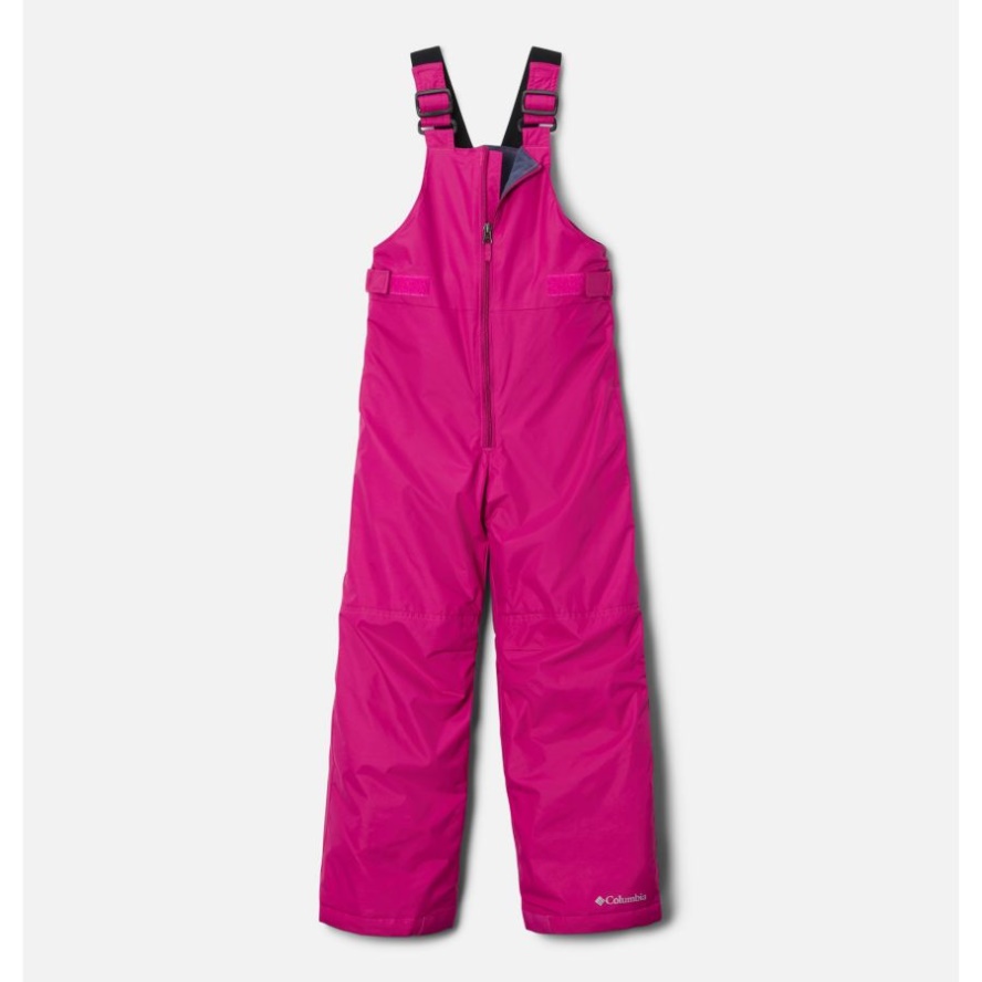 Girls' Snowslope II Bib Wild Fuchsia Columbia Sale