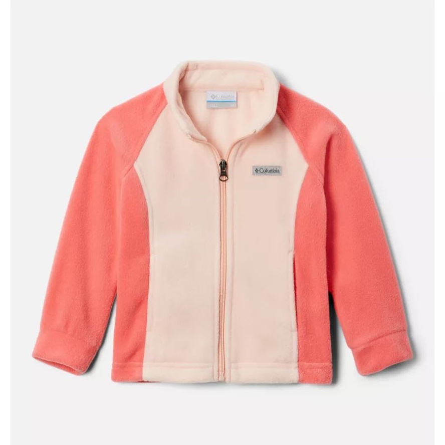 Girls' Toddler Benton Springs Fleece Jacket Blush Pink/Peach Blossom Columbia Sale