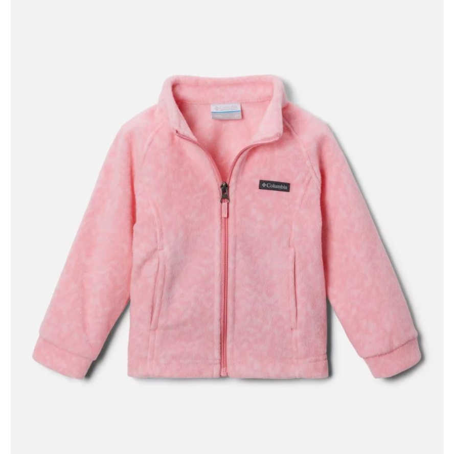Girls' Toddler Benton Springs II Printed Fleece Jacket Pink Orchid Terrain Columbia Sale