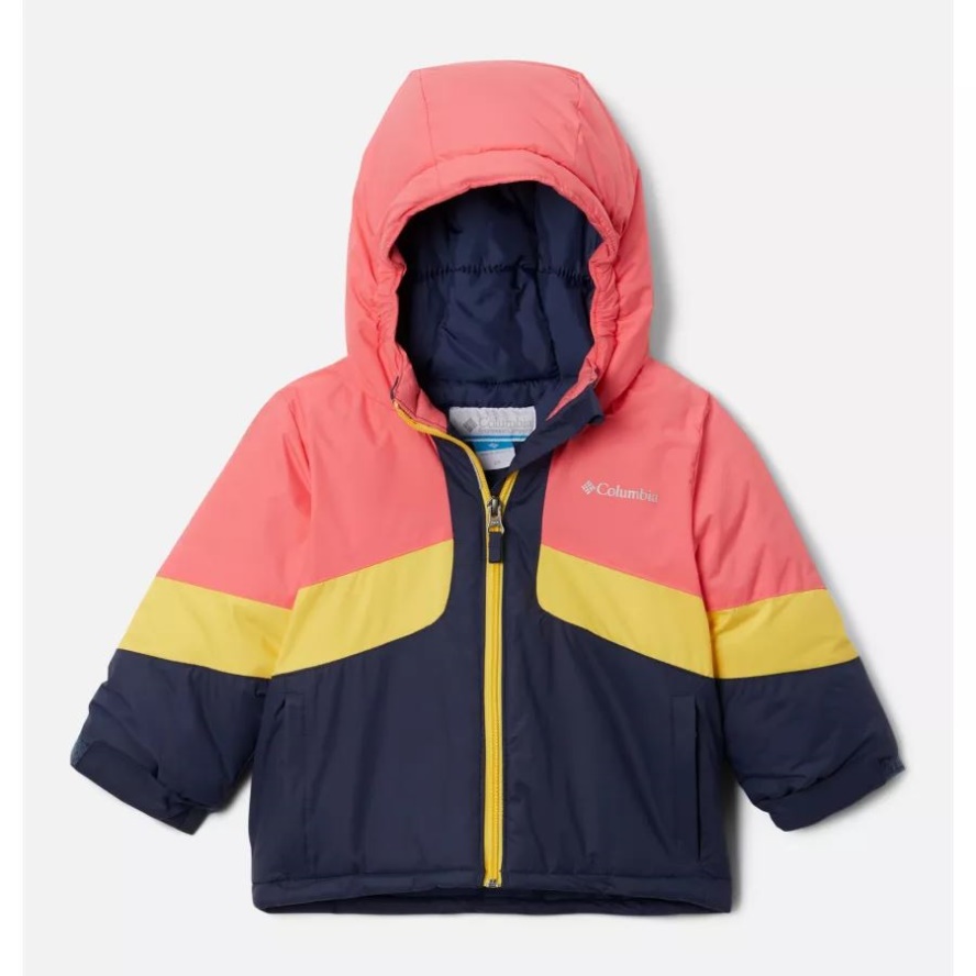 Girls' Toddler Horizon Ride II Jacket Columbia Sale Nocturnal/Neon Sunrise/Sun Glow