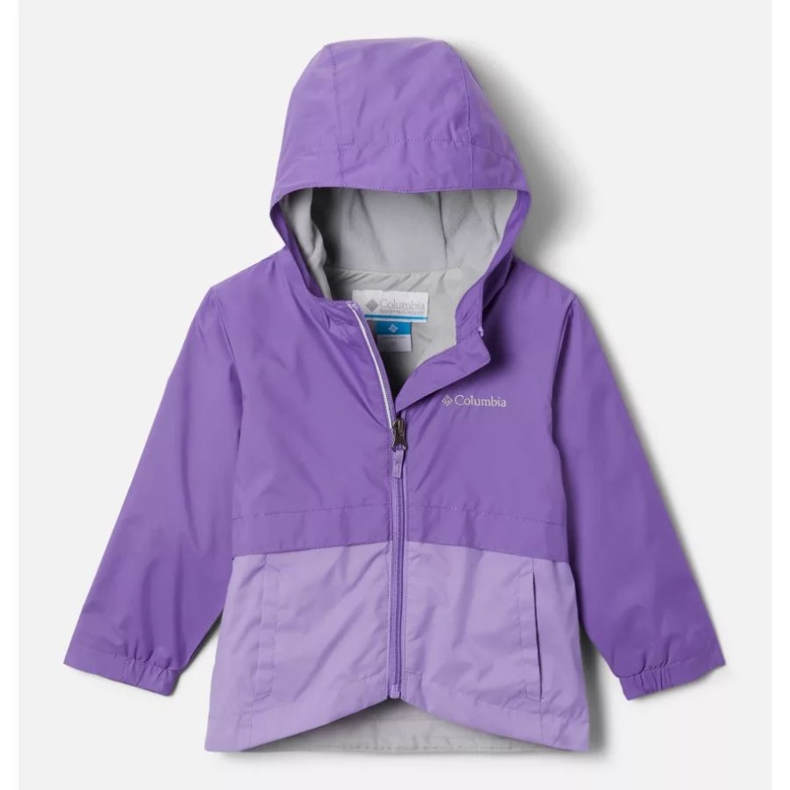 Grape Gum/Paisley Purple Columbia Sale Girls' Toddler Rain-Zilla Jacket