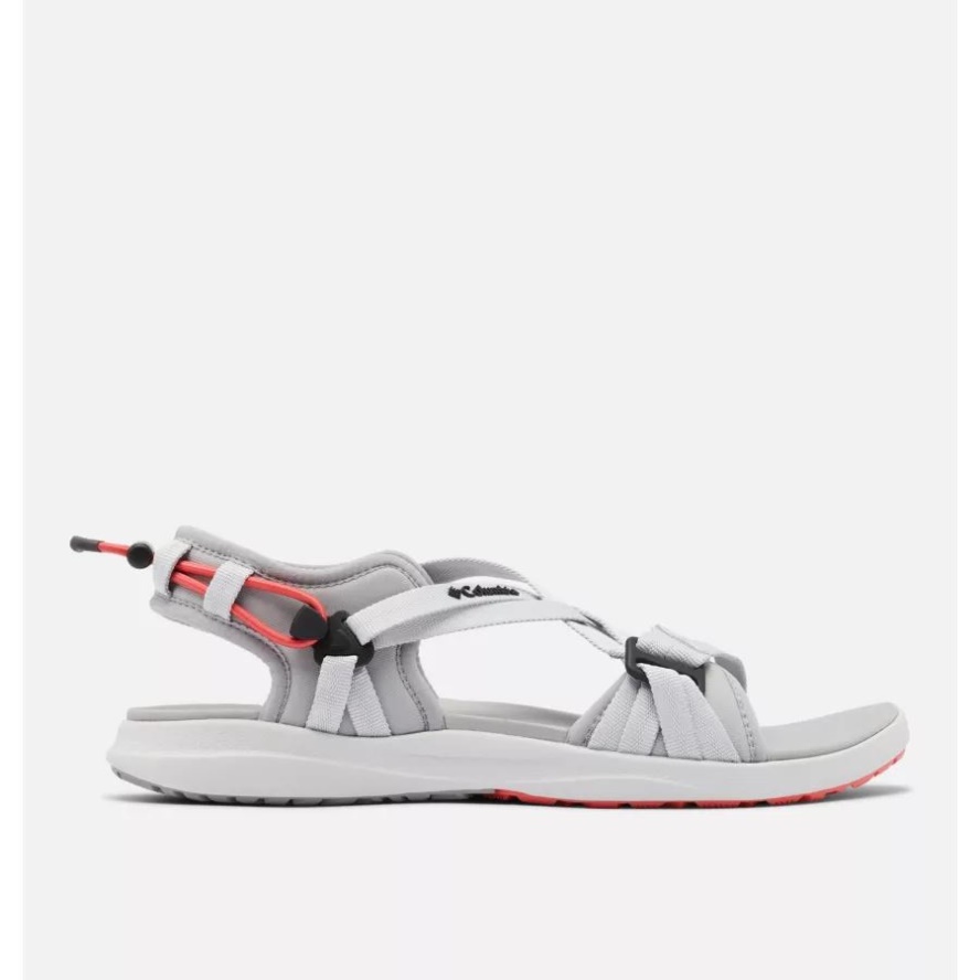 Grey Ice/Red Coral Women's Columbia Sale Sandal Columbia Sale