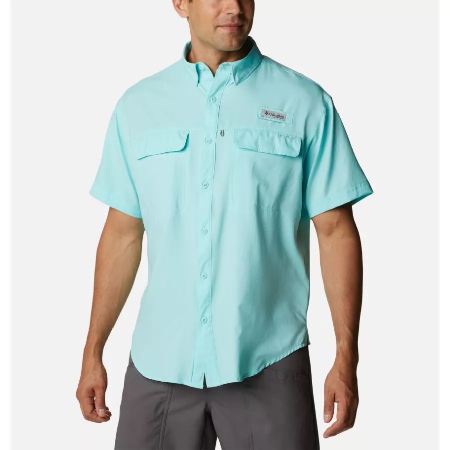 Gulf Stream Men's PFG Skiff Guide Woven Short Sleeve Shirt Columbia Sale