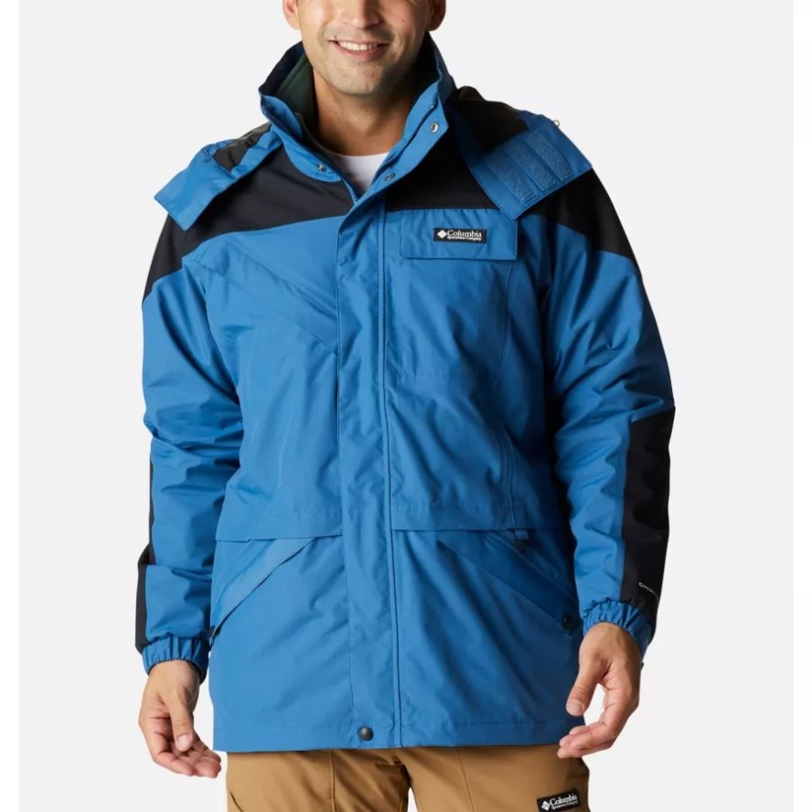 Impulse Blue/Black Columbia Sale Men's Ballistic Ridge Interchange Jacket