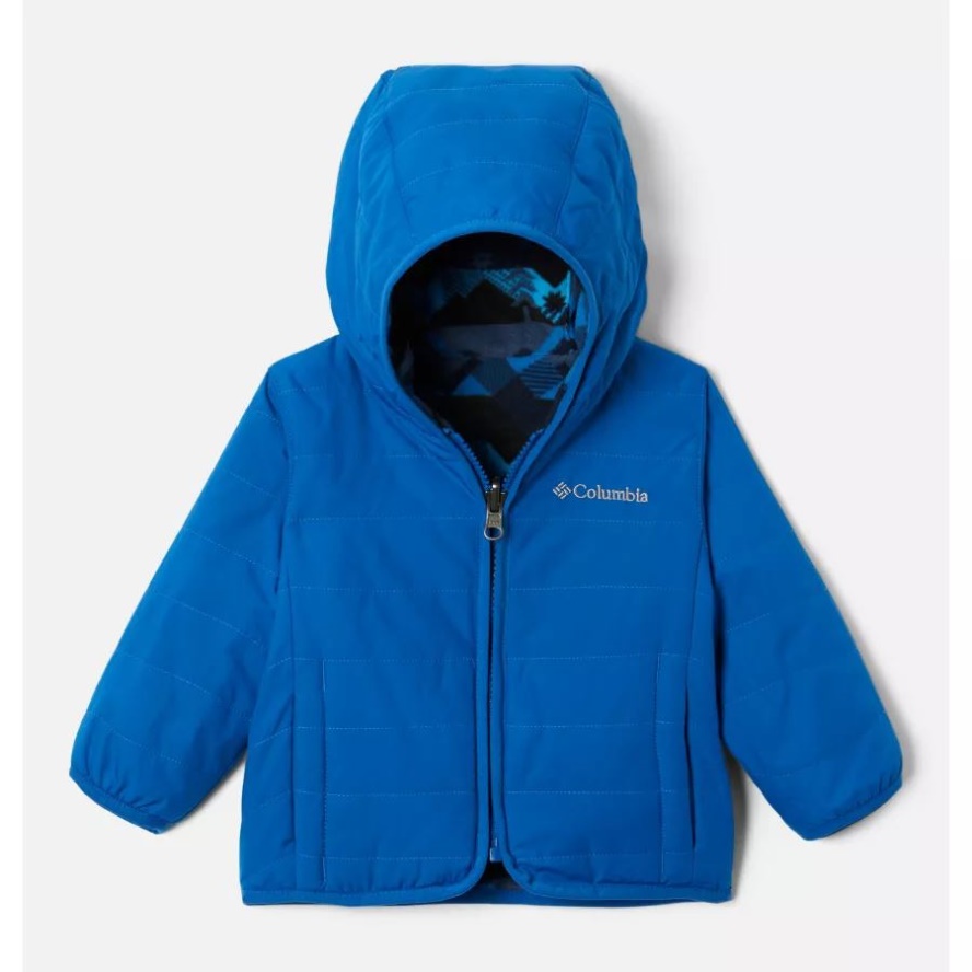 Infant Double Trouble Reversible Jacket Bright Indigo/Coll Navy Checkpoint Columbia Sale