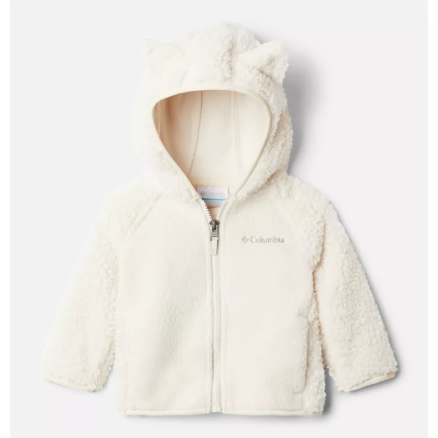 Infant Foxy Baby Sherpa Jacket Columbia Sale Chalk