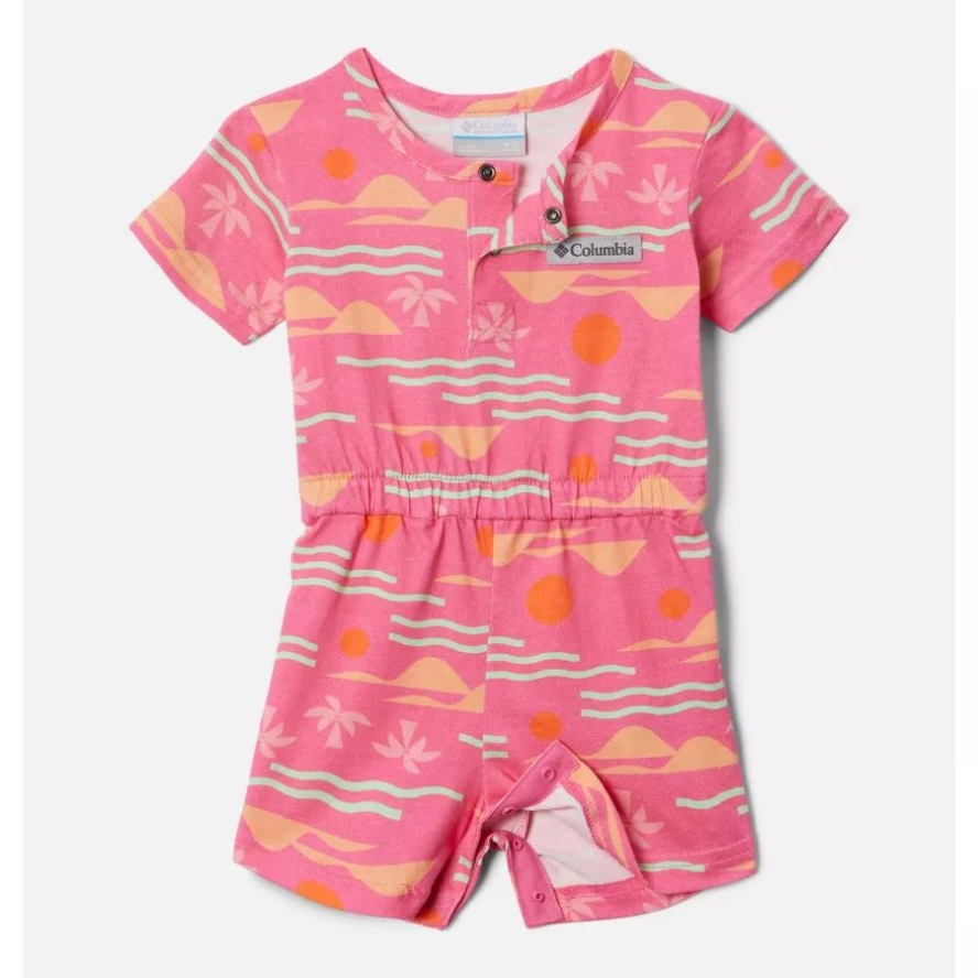 Infant Little Sur Playsuit Columbia Sale Wild Geranium Seaside