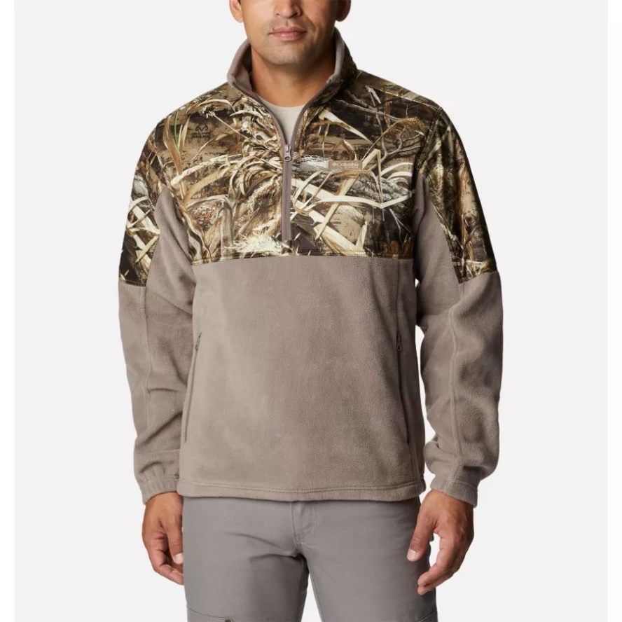 Iron/RT Max5 Columbia Sale Men's PHG Fleece Overlay 1/4 Zip Pullover