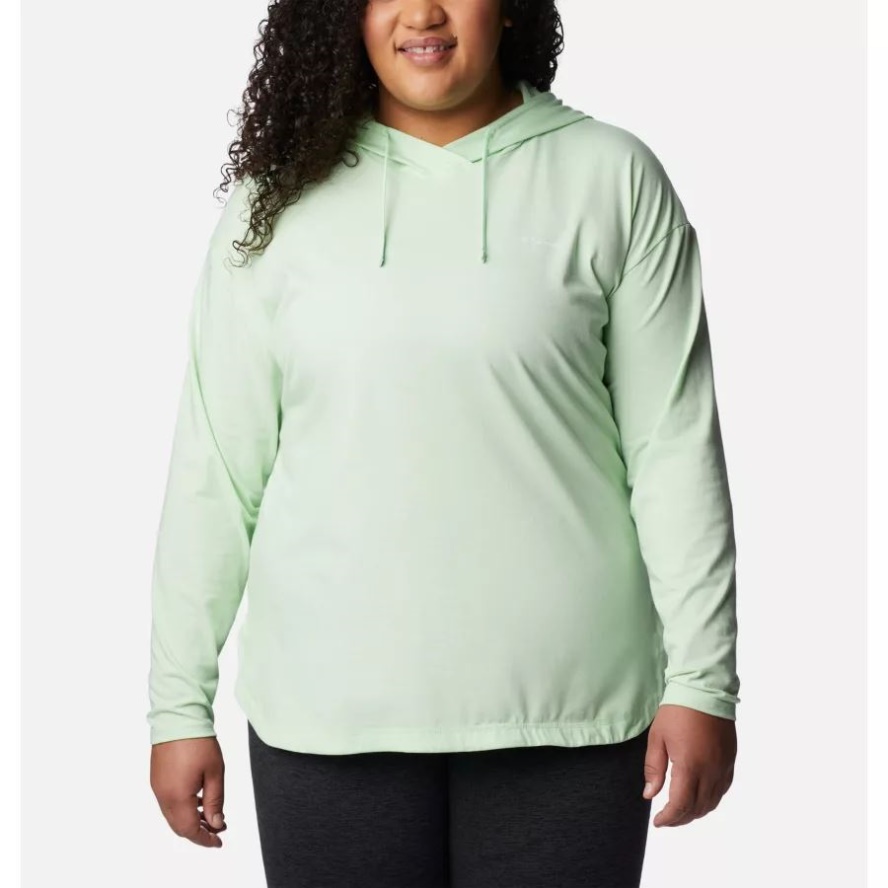Key West Heather Columbia Sale Women's Sun Trek Hooded Pullover Plus Size