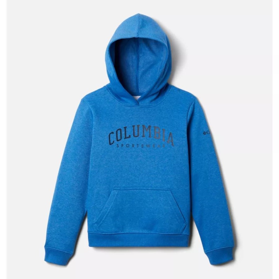 Kids' Columbia Sale Brand Trek Pullover Hoodie Bright Indigo Heather Columbia Sale Brand