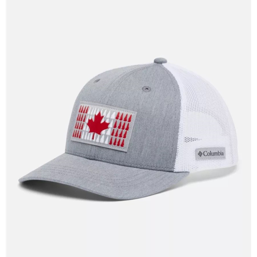 Kids' Columbia Sale Tree Flag Snapback Hat Columbia Sale Columbia Sale Grey Heather Canada Tree Flag