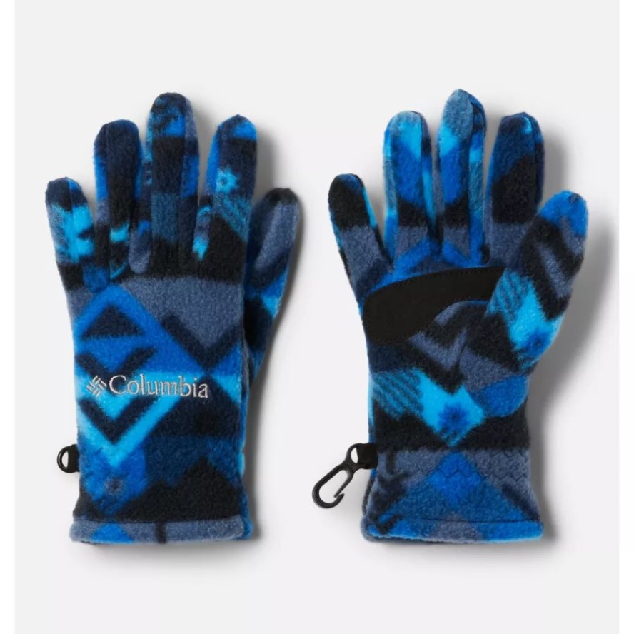 Kids' Fast Trek Fleece Gloves Columbia Sale Collegiate Navy Checkpoint