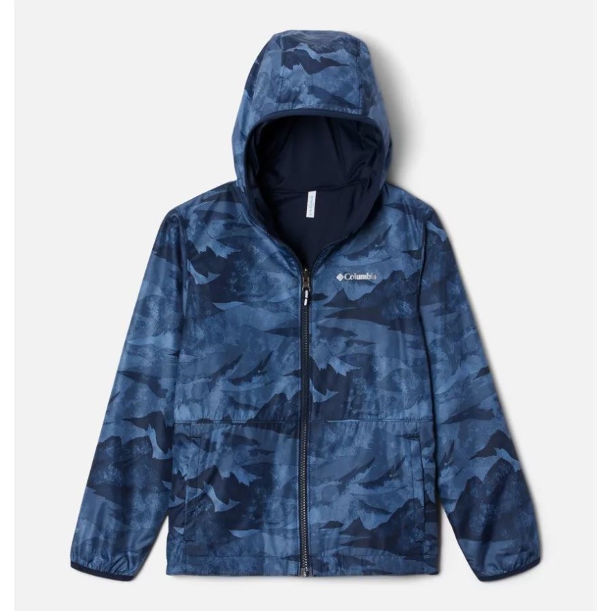 Kids' Pixel Grabber Reversible Jacket Collegiate Navy Coastline Columbia Sale