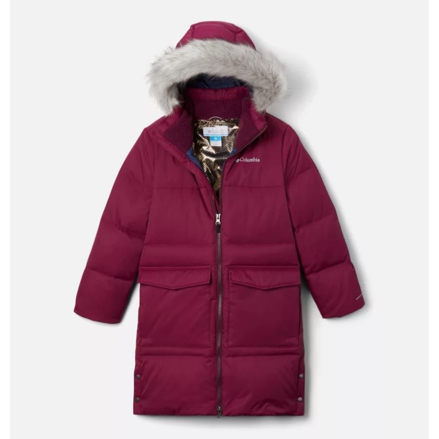 Kids' Rockfall II Mid Down Jacket Marionberry Columbia Sale