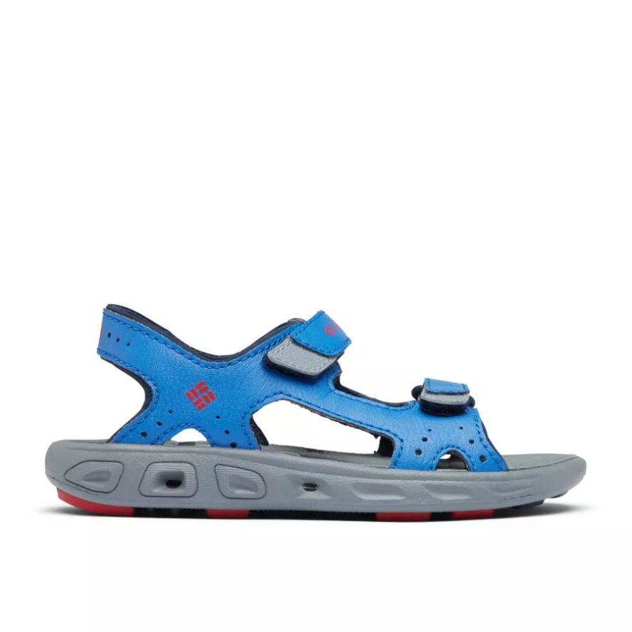 Kids' Techsun Vent Sandal Columbia Sale Stormy Blue/Mountain Red