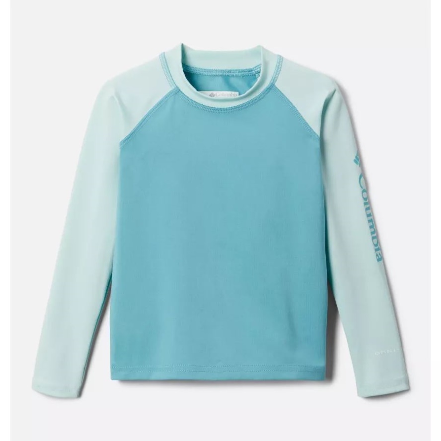 Kids' Toddler Sandy Shores Long Sleeve Sunguard Shirt Sea Wave/Icy Morn Columbia Sale
