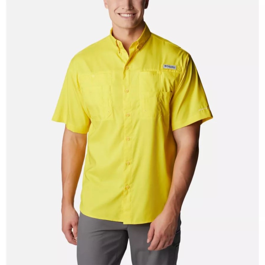 Laser Lemon Men's PFG Tamiami II Short Sleeve Shirt Columbia Sale