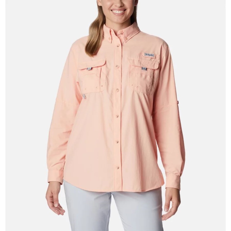 Light Coral Columbia Sale Women's PFG Bahama Long Sleeve Shirt