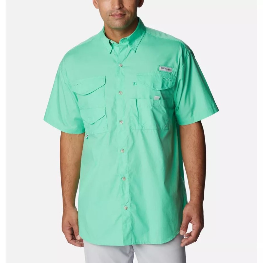 Light Jade Columbia Sale Men's PFG Bonehead Short Sleeve Shirt