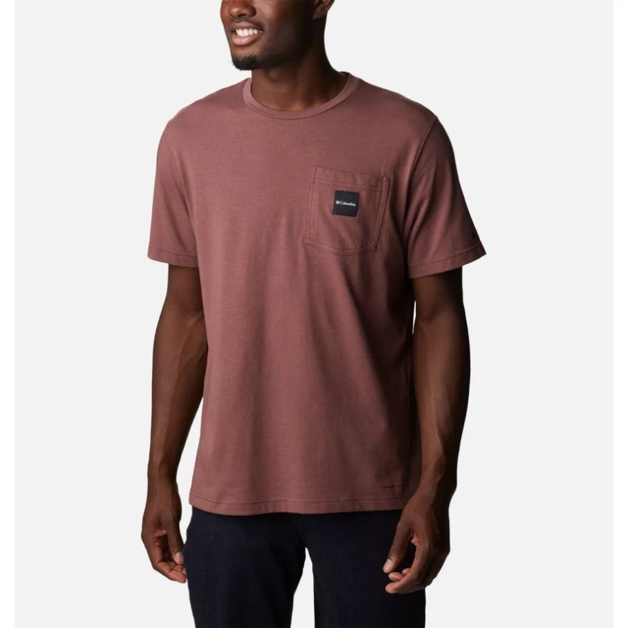 Light Raisin Men's Thistletown Hills Pocket T-Shirt Tall Columbia Sale