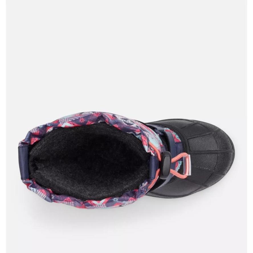 Little Kids' Powderbug Forty Print Boot Nocturnal/Blush Pink Columbia Sale