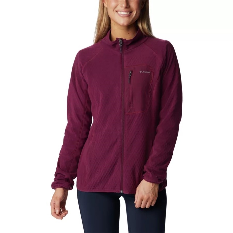 Marionberry/Aura Columbia Sale Women's W Outdoor Tracks Technical Fleece Jacket