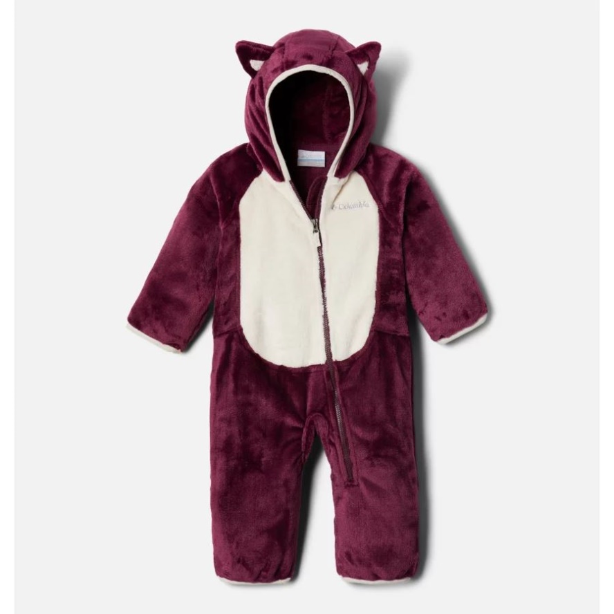 Marionberry/Chalk Infant Foxy Baby Sherpa Bunting Columbia Sale