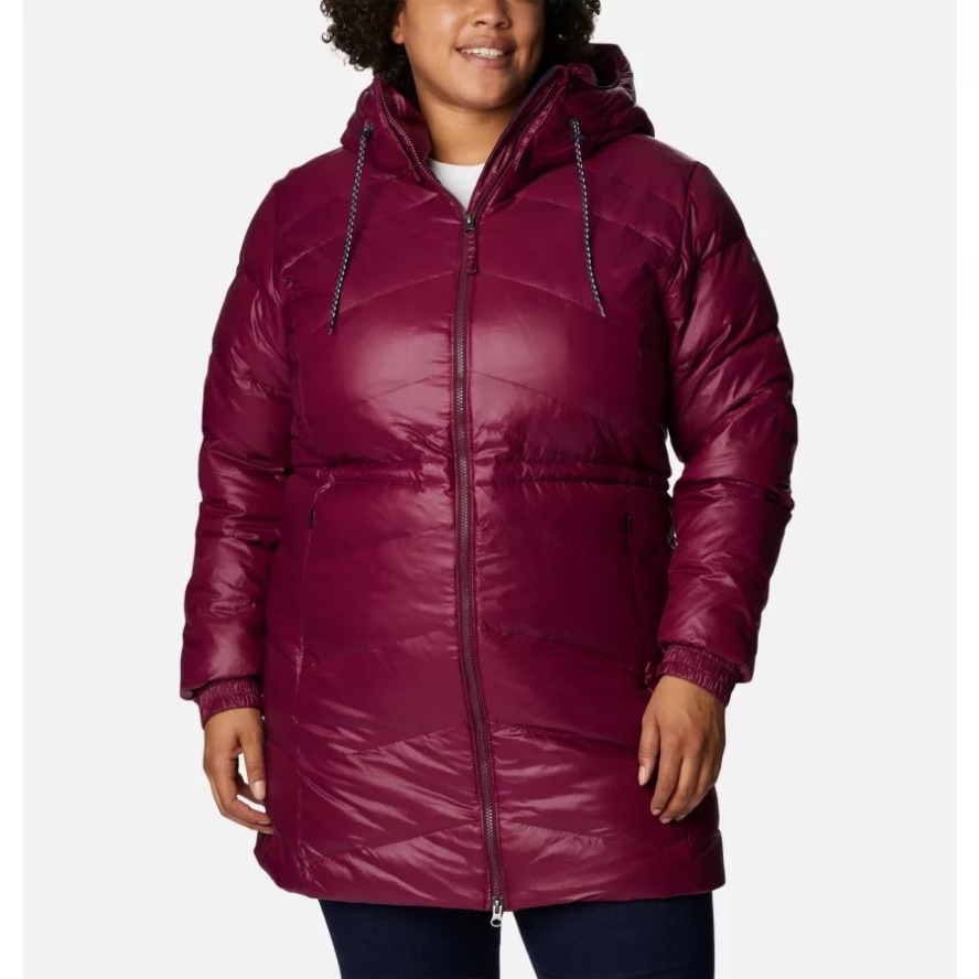 Marionberry Gunmetal Columbia Sale Women's Icy Heights II Down Mid Jacket Plus Size