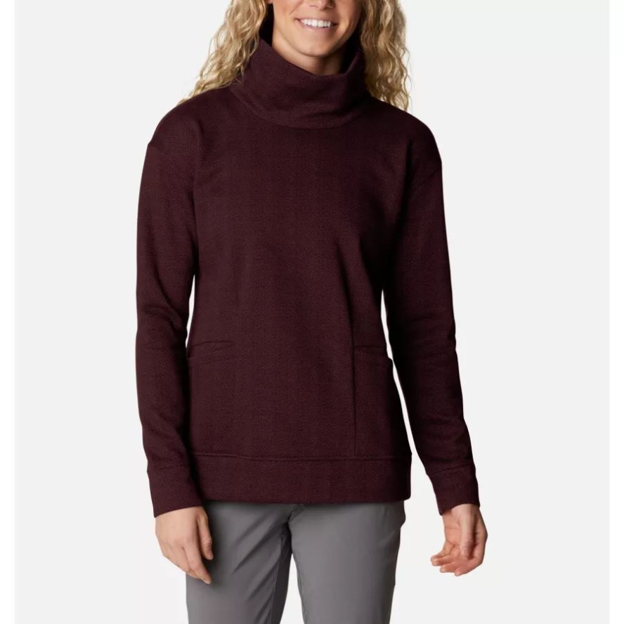 Marionberry Herringbone Columbia Sale Women's Columbia Sale Lodge Funnel Pullover