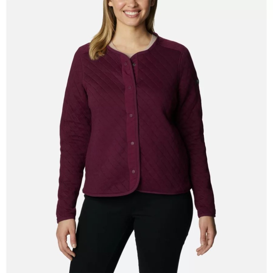 Marionberry Women's Columbia Sale Lodge Quilted Cardigan Columbia Sale