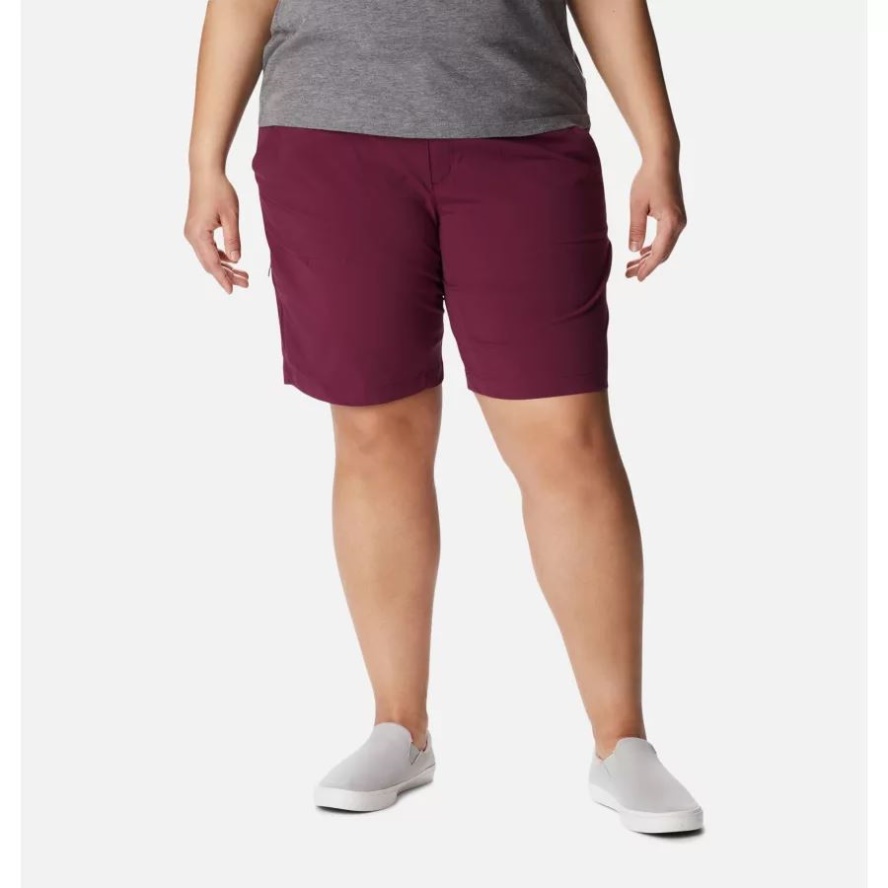 Marionberry Women's Saturday Trail Long Shorts Plus Size Columbia Sale