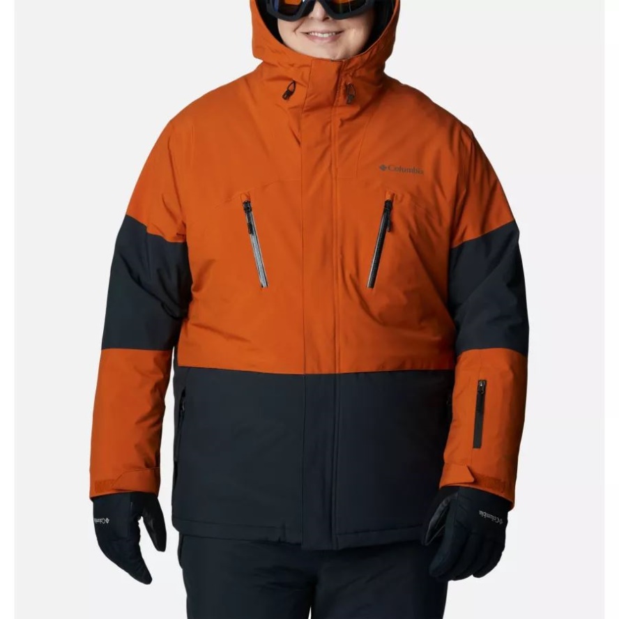 Men's Aerial Ascender Omni-Heat Infinity Insulated Jacket Big Black/Warm Copper Columbia Sale