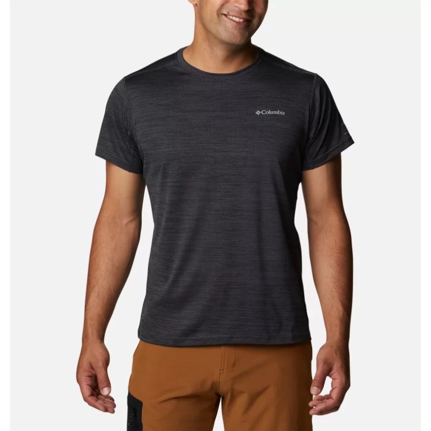 Men's Alpine Chill Zero Technical T-Shirt Columbia Sale Black Heather