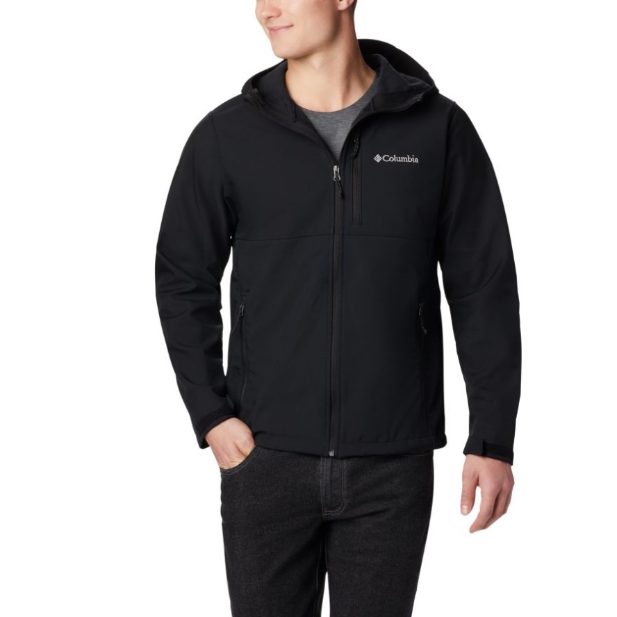Men's Ascender Hooded Softshell Jacket Columbia Sale Black