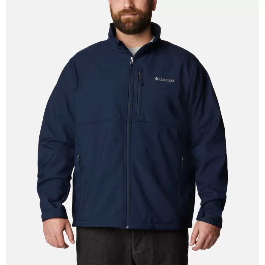 Men's Ascender Softshell Jacket Extended Size Collegiate Navy Columbia Sale