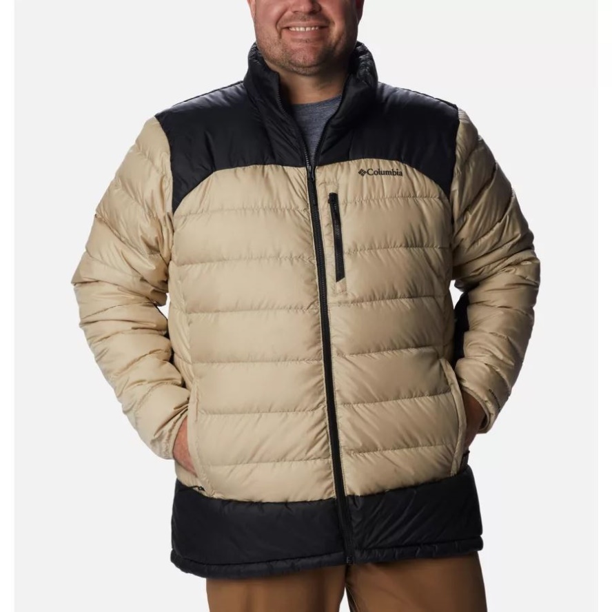 Men's Autumn Park Down Jacket Big Columbia Sale Ancient Fossil/Black
